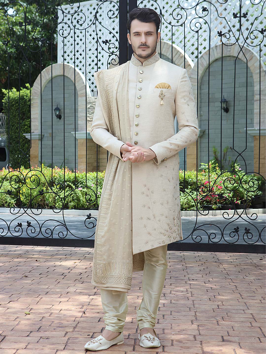 western groom dress