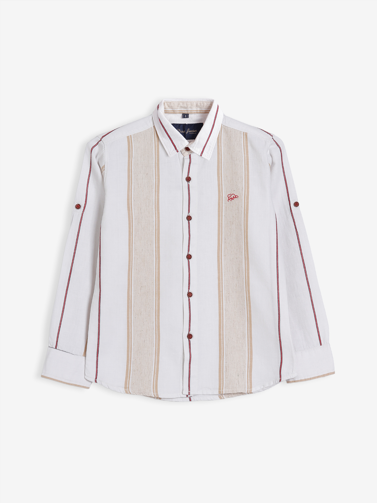 DNJS white and red stripe shirt - G3-BCS2737