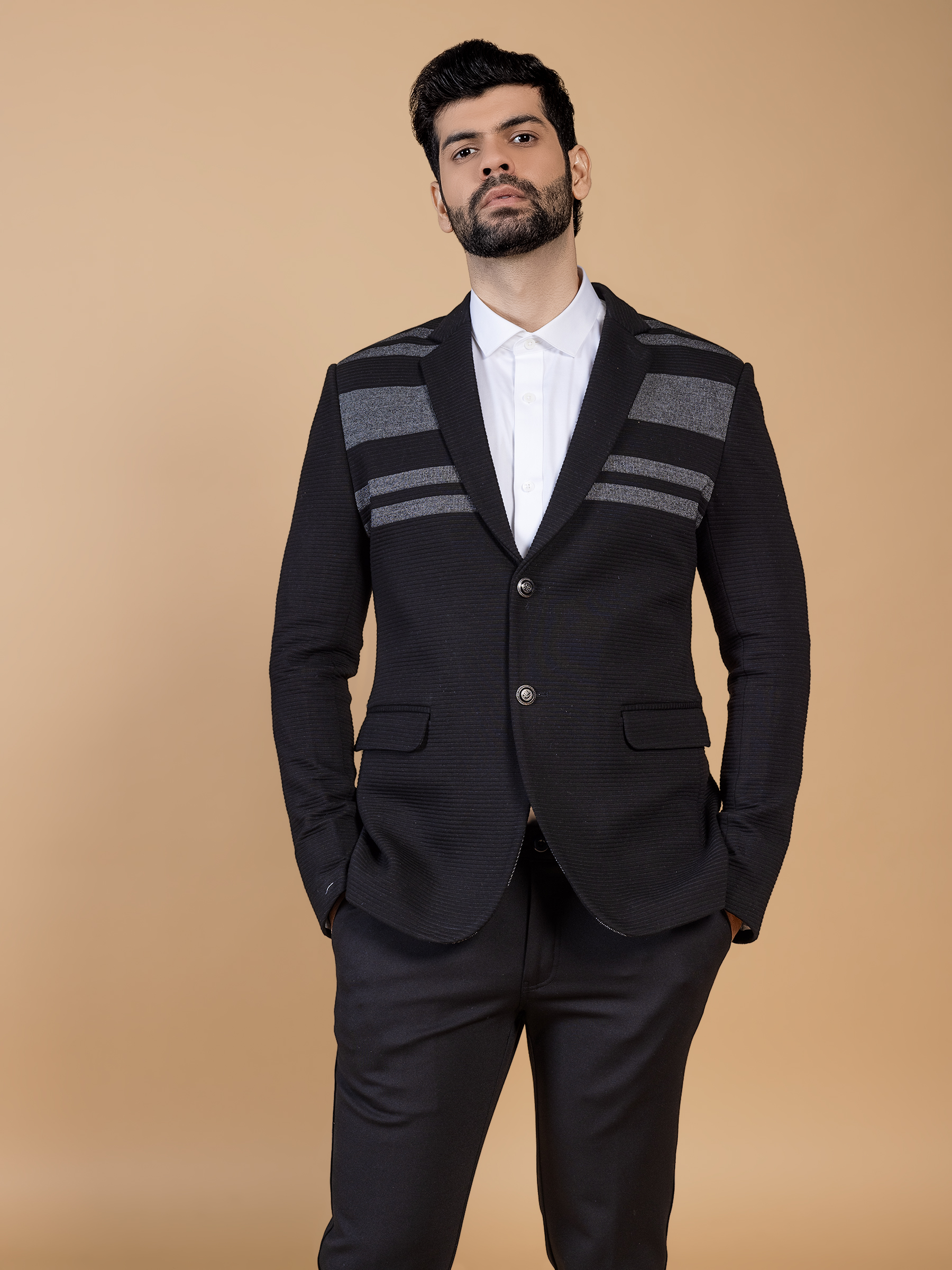 Mens black corduroy blazer online
