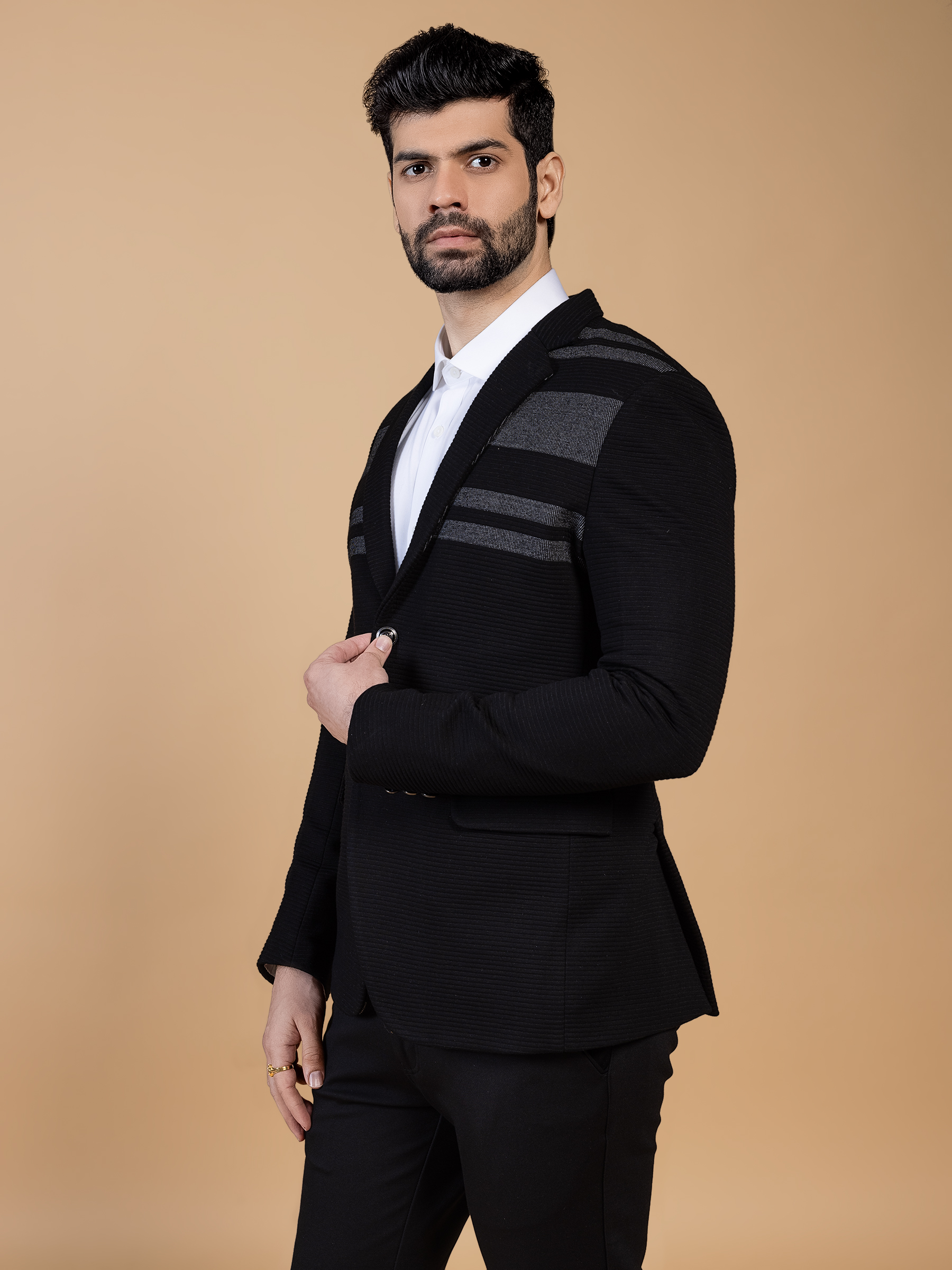 Black corduroy store blazer mens