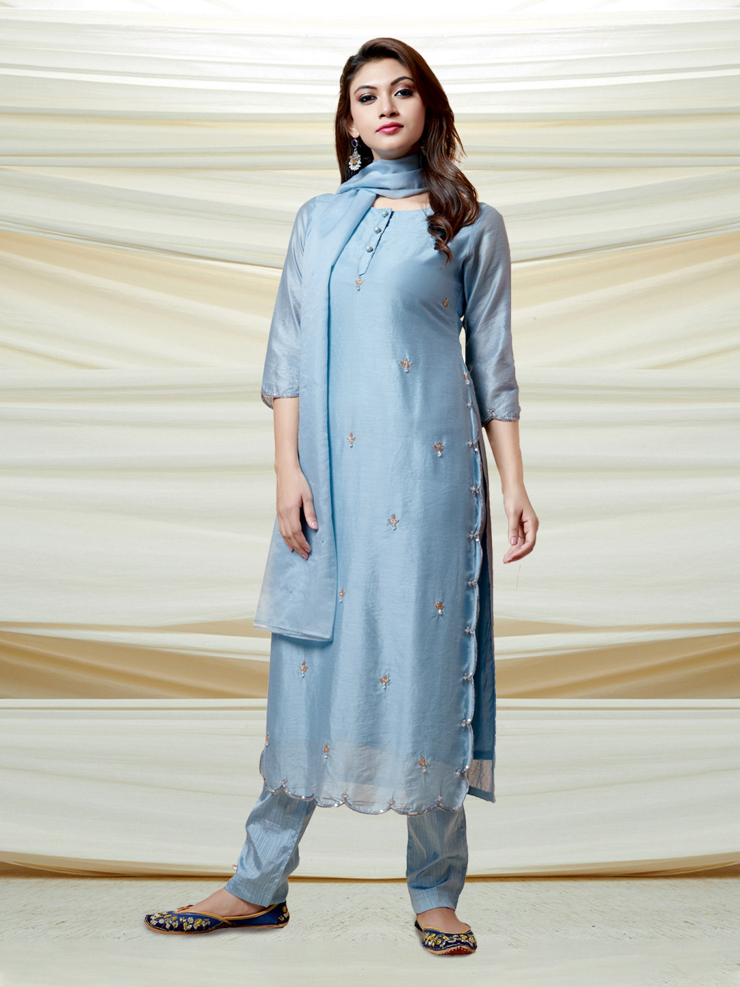 blue and blue brand kurtis