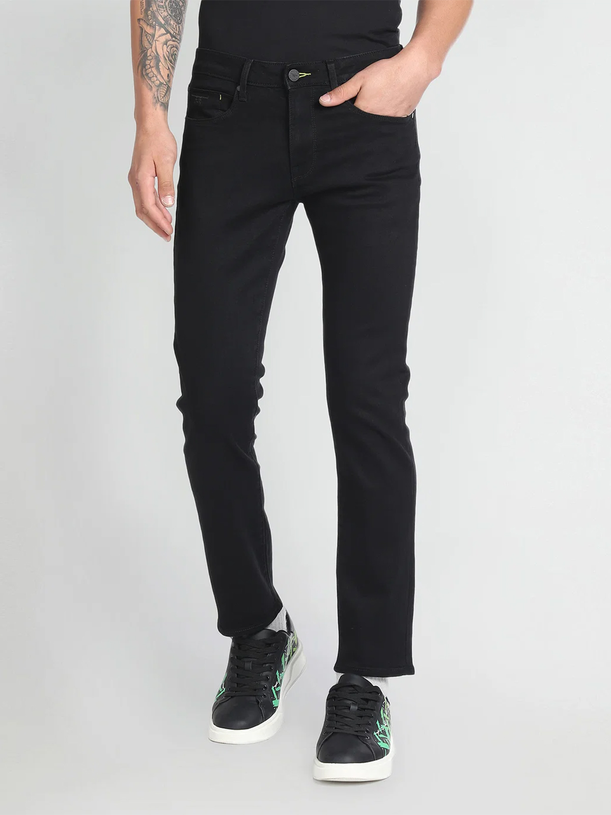 Buy Flying Machine Men Blue Mid Rise Jackson Skinny Fit Jeans - NNNOW.com
