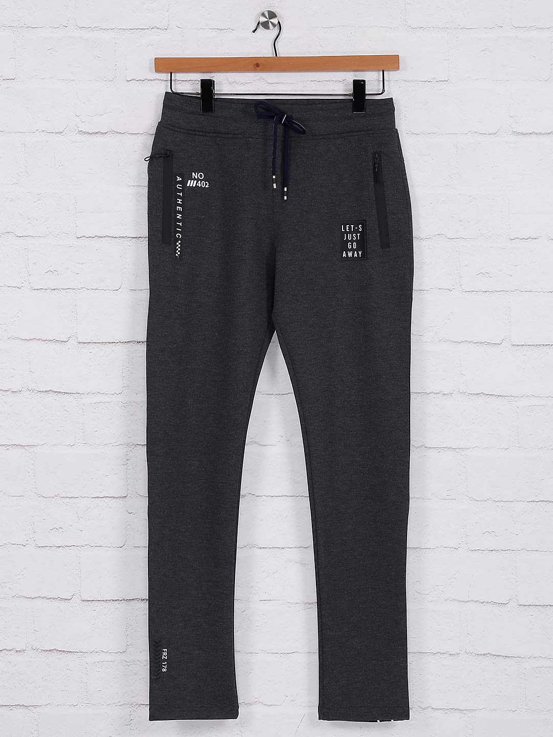 Freeze dark grey color night track pant 