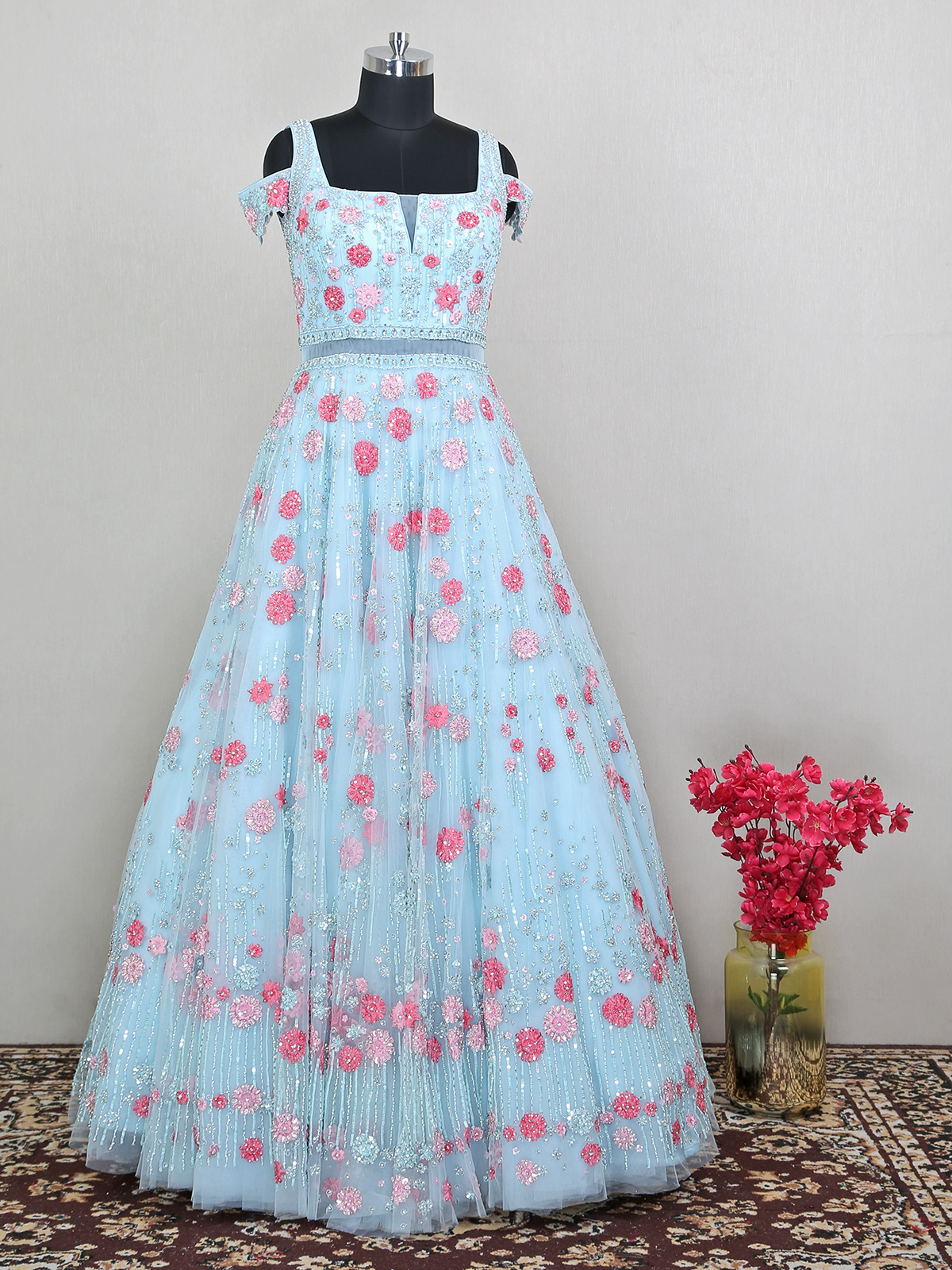 Buy Sky Blue Dresses for Women by Outryt Online