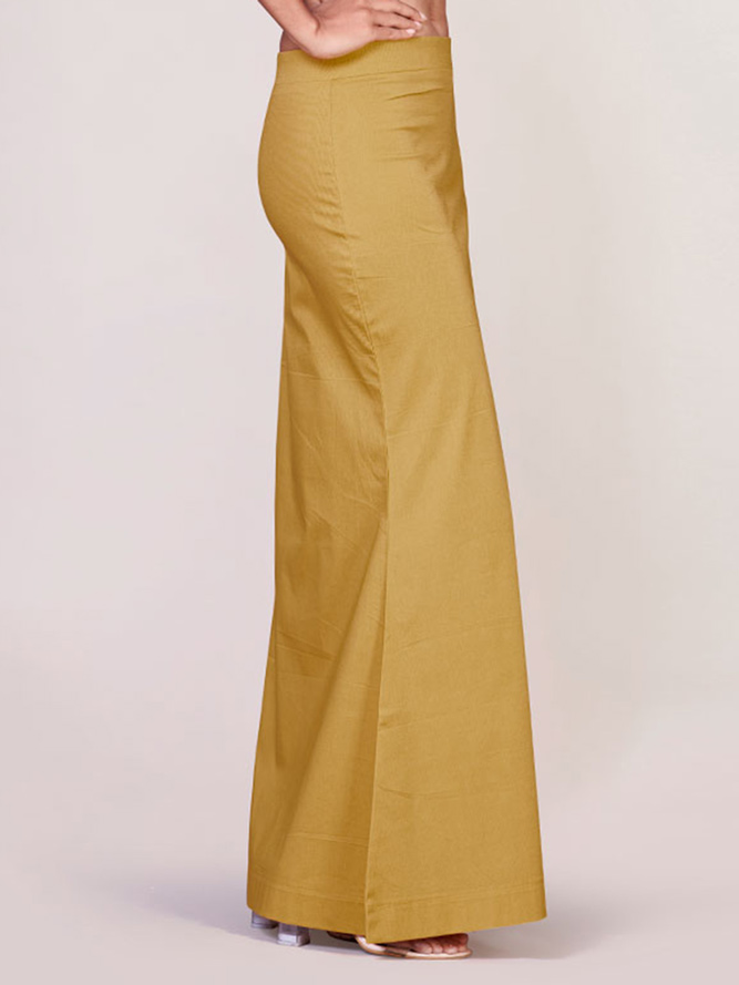 Gold color lycra cotton saree shapewear - G3-WSP00030 