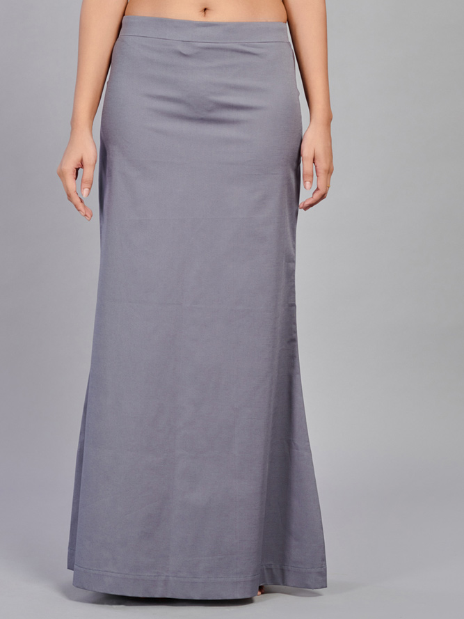 Grey plain saree shapewear - G3-WSP00025