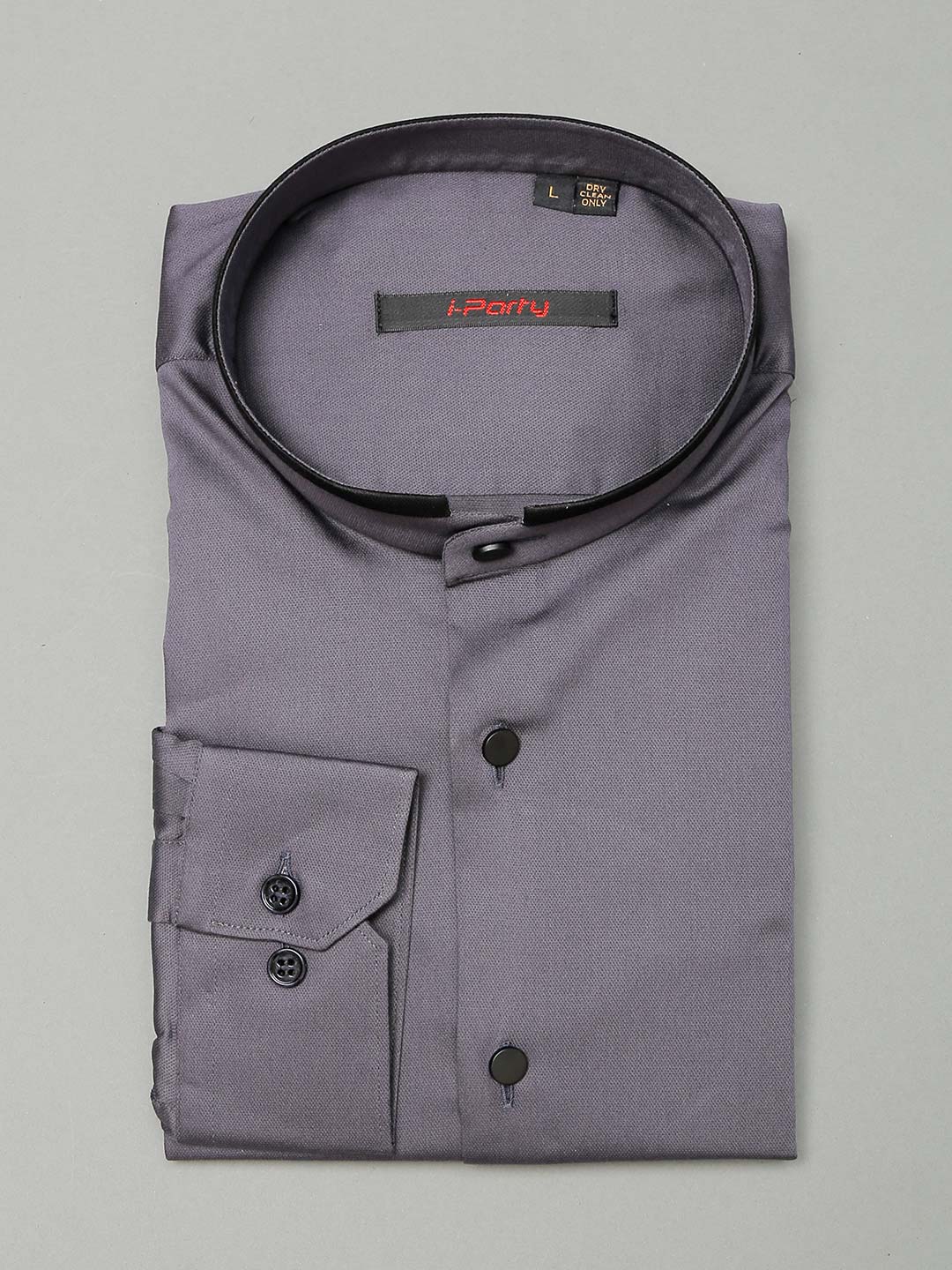 Grey colour party wear shirt deals