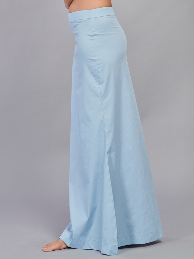 Ice blue lycra cotton saree shapewear - G3-WSP00033