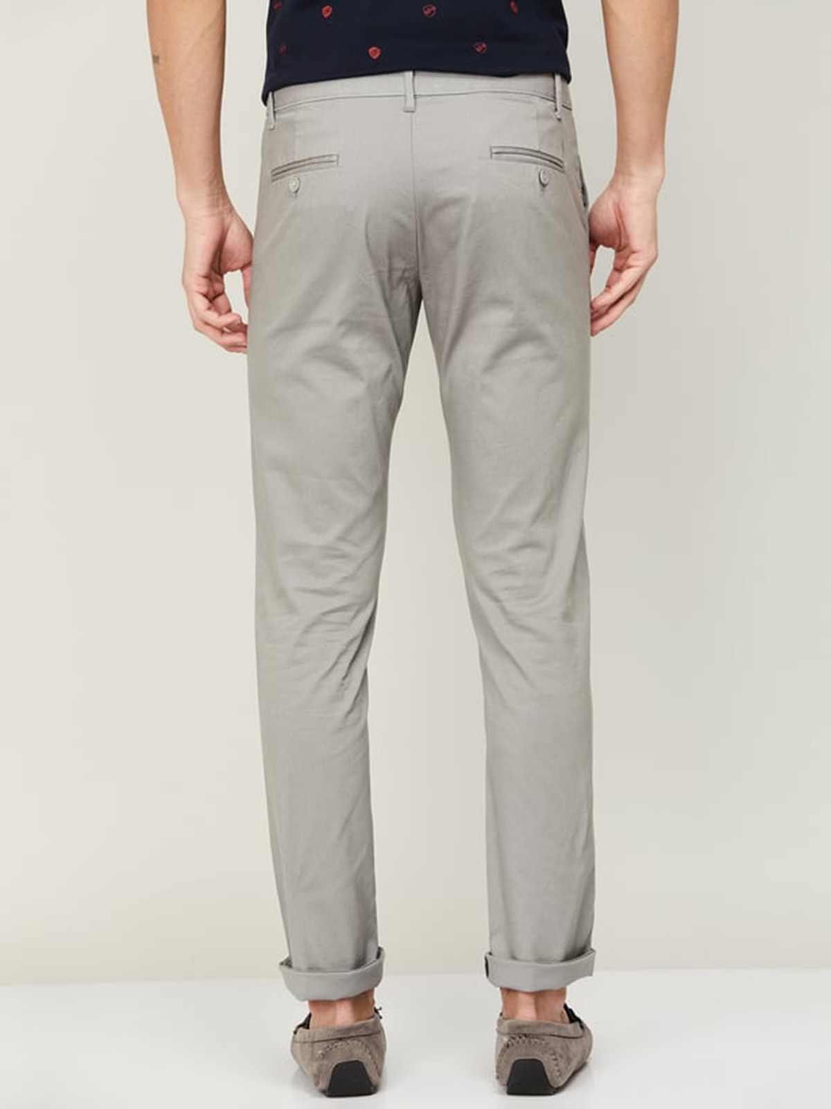Buy Indian Terrain Men Brooklyn Slim Fit Trousers - Trousers for Men  20598614 | Myntra