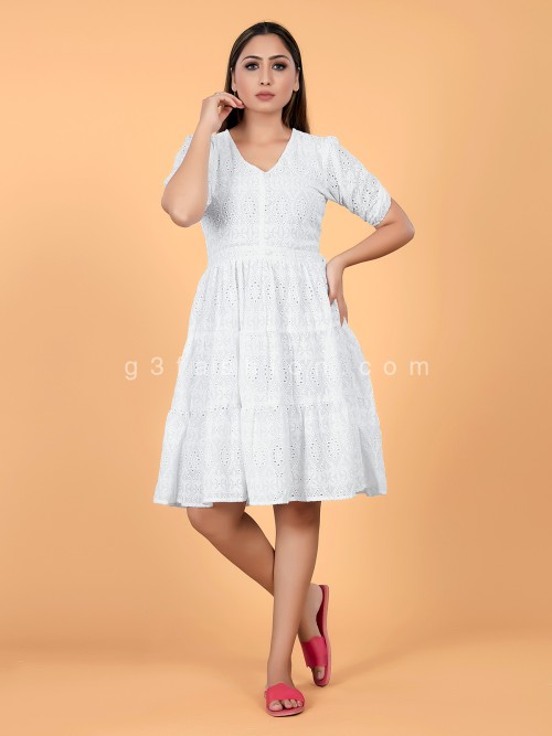 Cotton chikan fabric sales online