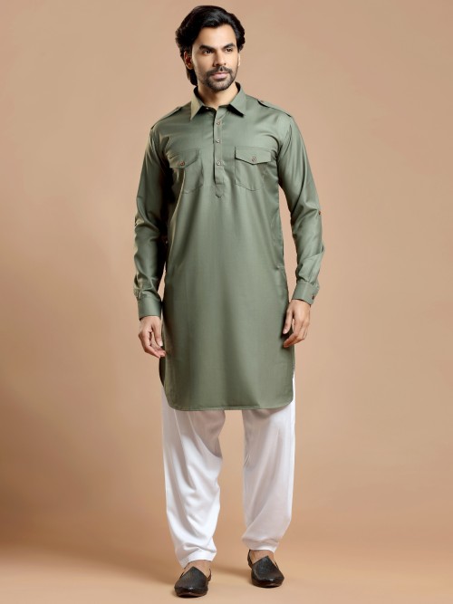 Men Cotton Fashionable Pathani Suit at Rs 880/piece in New Delhi | ID:  16514430233