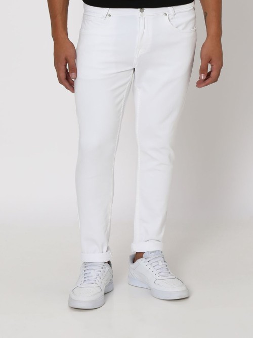 Mufti white solid skinny fit jeans G3 MJE4711 G3fashion