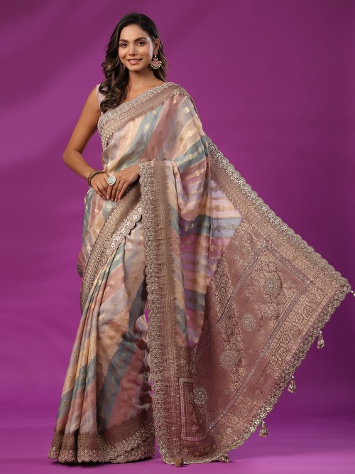 Deserving Purple Soft Silk Saree with Energetic Blouse Piece –  LajreeDesigner