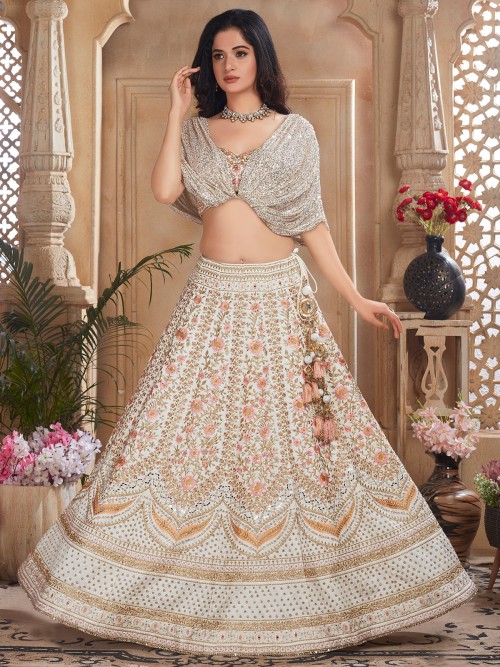 Embroidery lehenga online discount