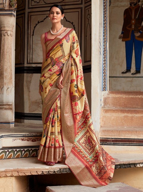 Buy Latest Dola silk saree Online in India - G3Nxt