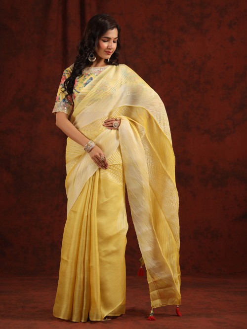 Half and Half Saree - Buy Half n Half Saree Designs Online|Kreeva