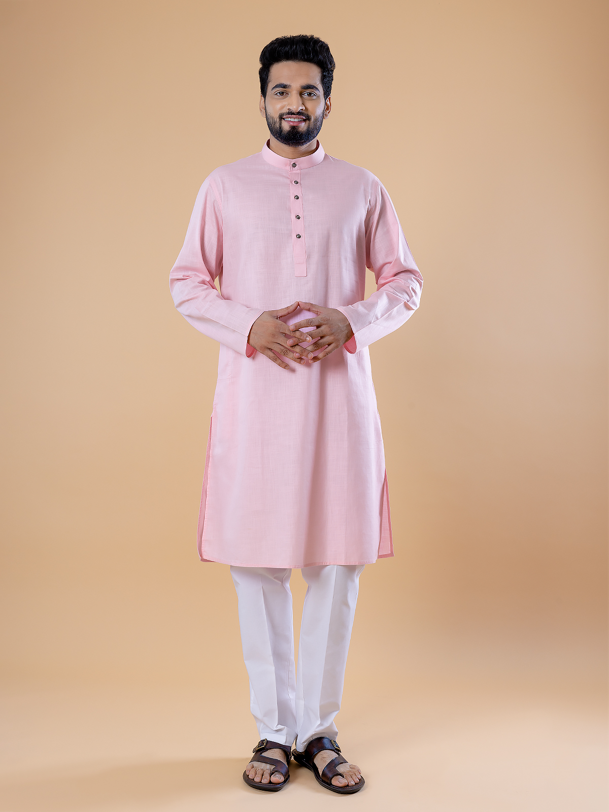 Latest light pink plain kurta suit G3 MKS4312 G3fashion