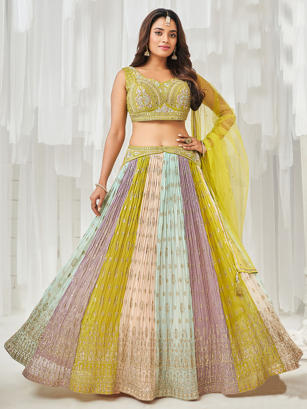 Buy Long Lehenga Choli for Women Online | Cbazaar