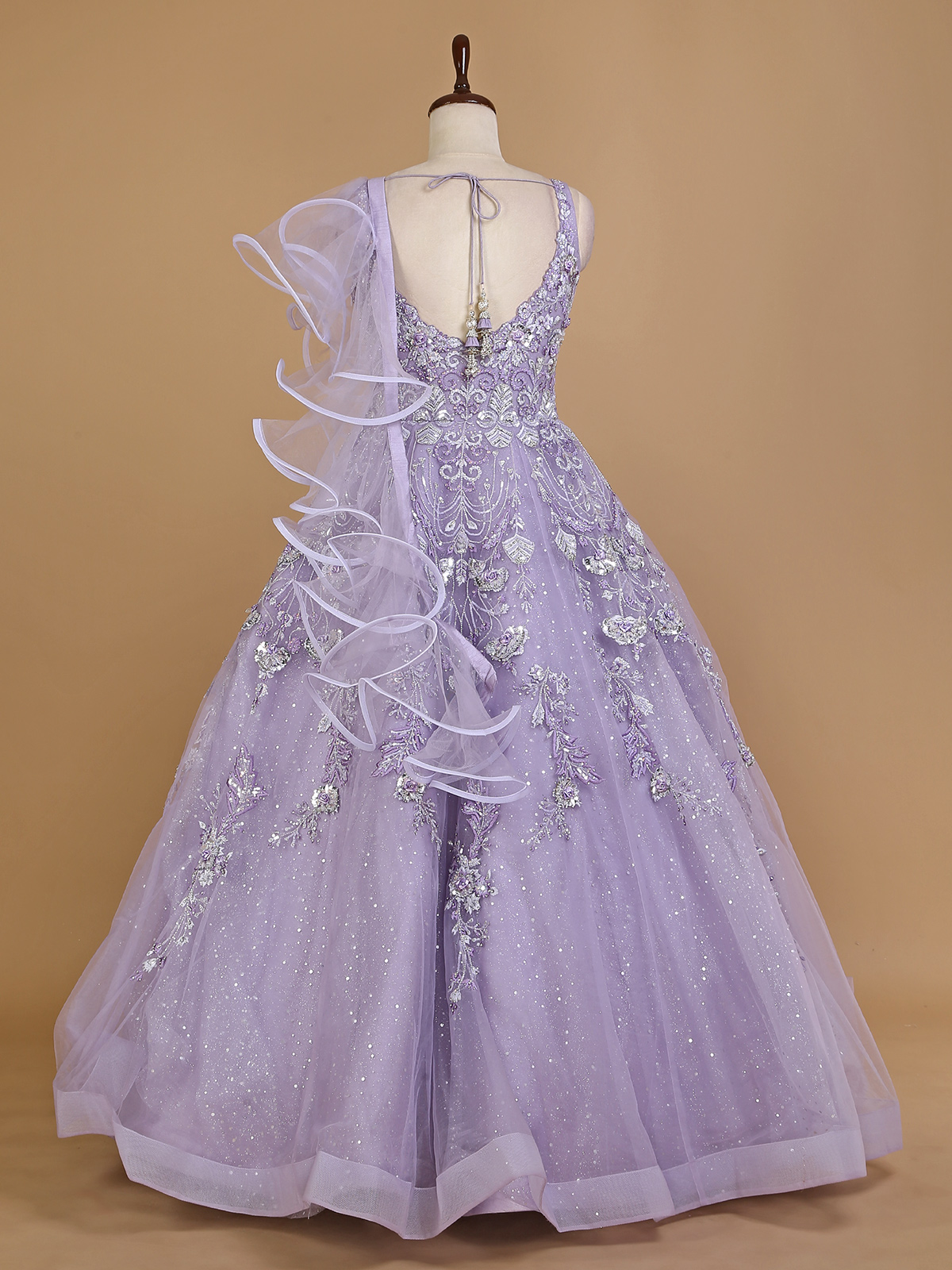 Lavender Lace Girls Flower Girl & Special Occasion Dress -  Hannahrosevintageboutique.com