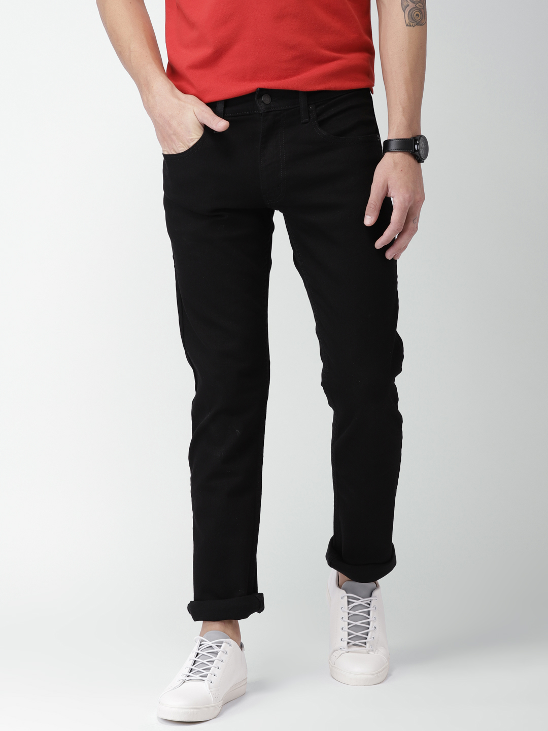 Levis jet black solid jeans - G3 