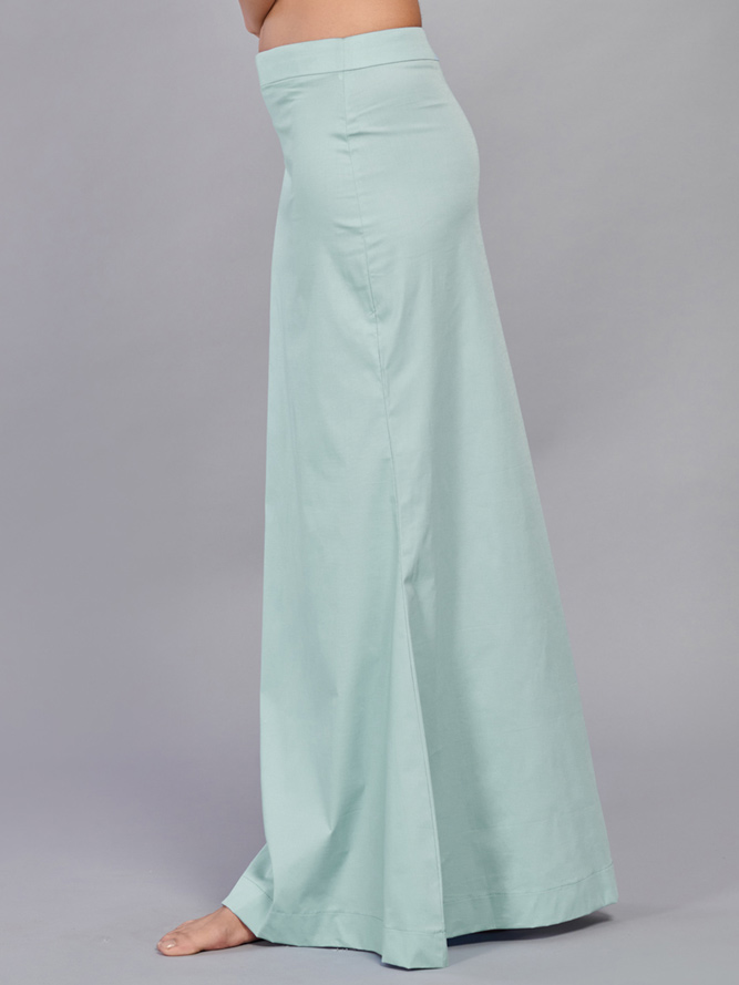 Light blue plain saree shapewear - G3-WSP00017