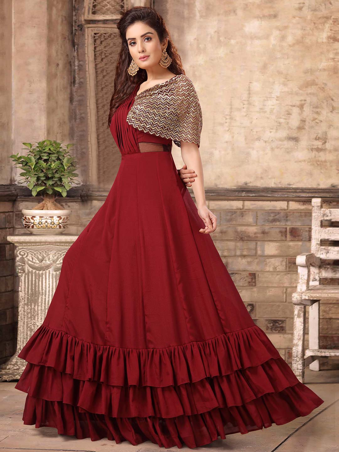 Women Gowns 2020 Buy Indo Western Gowns Wedding