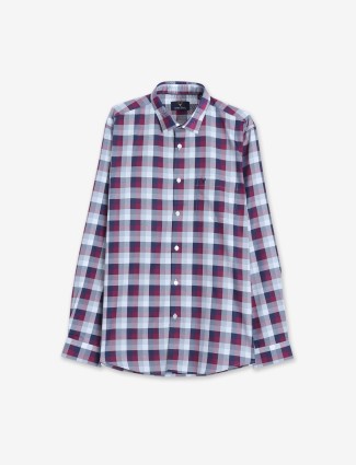 Allen Solly pink and blue checks shirt