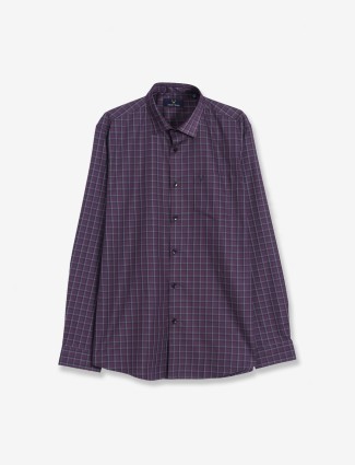 Allen Solly purple checks shirt