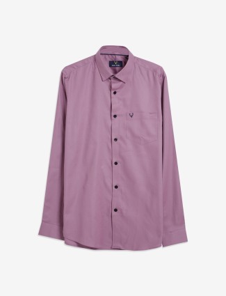 Allen Solly purple texture classic fit shirt