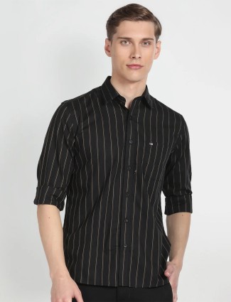 Arrow black stripe casual shirt