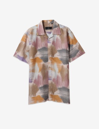 AVEGA cotton multi color printed shirt