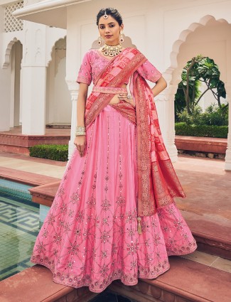 Designer Bridal Lehenga Choli in Pink Color - PreeSmA-thephaco.com.vn