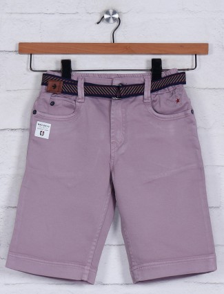 Bad Boys solid dusty pink short in cotton