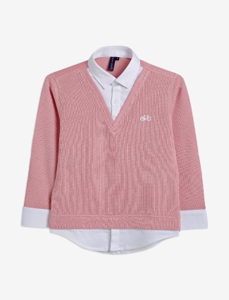 BAY BOY cotton pink shirt