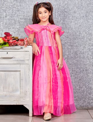 Beautiful pink organza gown