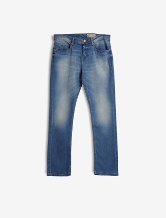 BEING HUMAN blue slim straight fit jeans