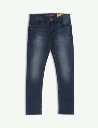Buy Being Human Mens Blue Slim Fit Solid Jeans online