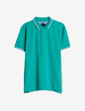 Being Human plain sea green cotton t shirt