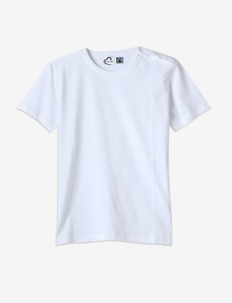 BEING HUMAN plain white cotton t-shirt