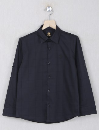 Blazo black color skinny fit shirt for boys