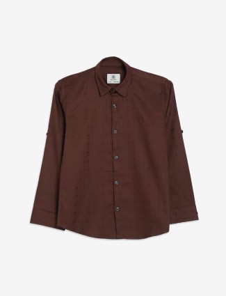 Blazo brown full sleeve shirt