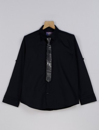 Blazo cotton black full sleeves shirt