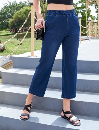 Boom ankle length navy jeans