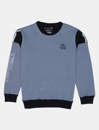 Caviar grey cotton printed sweatshirt