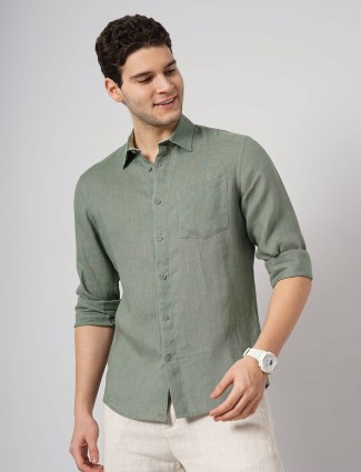 Celio green cotton shirt