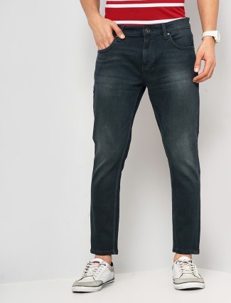 CELIO green skiiny fit washed jeans