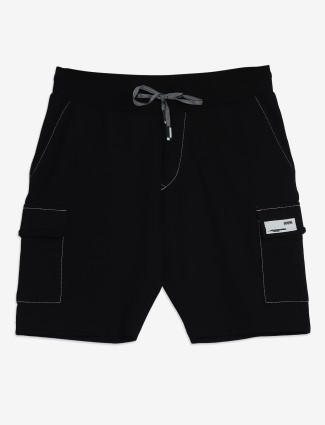 CHOPSTICK black slim fit shorts
