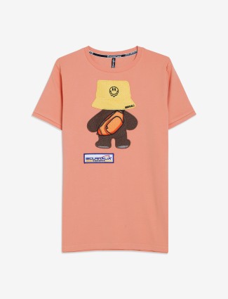 Chopstick cotton orange  t shirt
