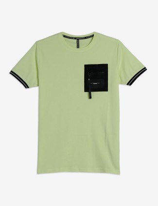 CHOPSTICK light green plain t-shirt