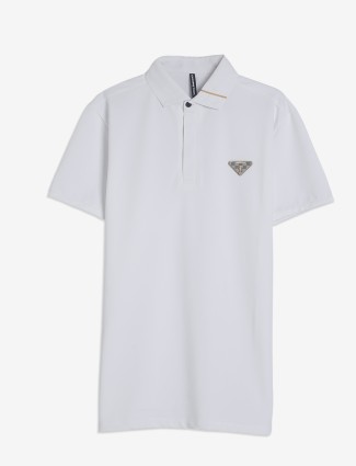 Chopstick plain white half sleeve t-shirt 